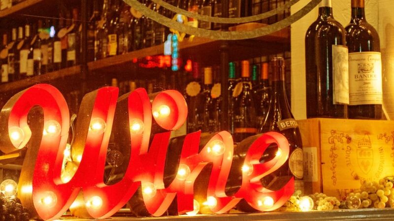 Etched wine bottles